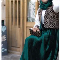 ست شومیز، دامن، جلیقه و کیف