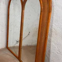 حصیر بامبو و قاب آئینه|صنایع دستی و سایر لوازم تزئینی|بجنورد, |دیوار