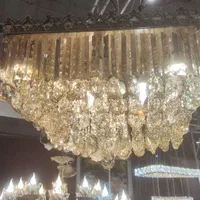 لوستر اصل برنز سقفی شیک ۶۰*۶۰ مربعی