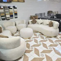 مبل 8نفره مینیمال لوبیایی|مبلمان خانگی و میز عسلی|یزد, |دیوار