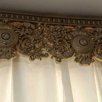 پرده سفید گل برجسته|پرده، رانر، رومیزی|اقبالیه, |دیوار