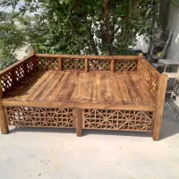 تخت سنتی تمام چوب روسی گره چینی ..