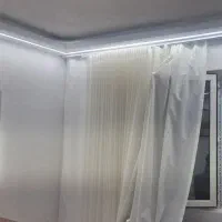 پرده مینیمال نباتی حریرساده
