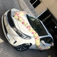 گل آرایی ماشین عروس دسته گل