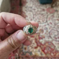 انگشتر کهنه قاجاری من یتق ا...، وانگشتر زمرد|جواهرات|مشهد, سجاد شهر|دیوار