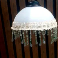 چراغ آویز لوستر اتاق چراغ خواب شیشه ای