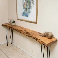 میز اسلب چوبی آیینه کنسول