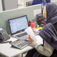 استخدام همکار خانم امور اداری دفتری کافی نت