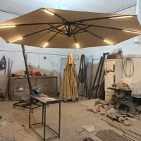 چتر فضای باز پایه کنار و پایه وسط|مصالح و تجهیزات ساختمان|تهران, چیتگر جنوبی|دیوار