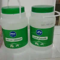 دبه ماستی شیشه وبطری تمیز ومرتب
