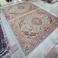 فرش دستباف استان‌خراسان / جفت۹متری / گل‌ابریشم|فرش|تهران, ده‌ونک|دیوار