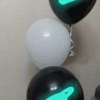 بادکنک هلیوم سفید مشکی