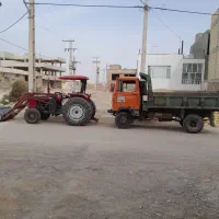 حمل نخاله،خاک چاه باتراکتورخاوربنزتک.پرکردن کرسی