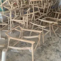 صندلی سورتمه ای تکی زد خام