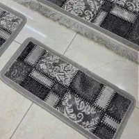 گلیم پله تکی طوسی رنگ