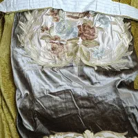 پرده دکوری مخمل گلدوزی|پرده، رانر، رومیزی|تهران, علم و صنعت|دیوار