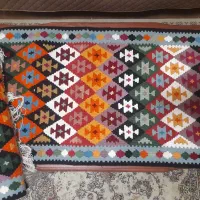 گلیم سنتی دستبافت رنگارنگ کادویی و پادری