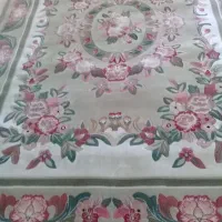 فرش ماشینی جفت ۶ متری گل برجسته