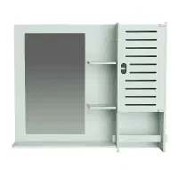 ست آینه و باکس سرویس بهداشتی مدل خطی کد 5646