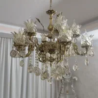 لوستر تمام برنج 2عدد|لوستر و چراغ آویز|قرچک, زیبا شهر|دیوار