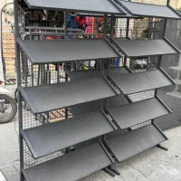 جاکفشی فلزوچوب پاف ویترین دکور|کتابخانه، شلف، قفسههای دیواری|تهران, نعمتآباد|دیوار