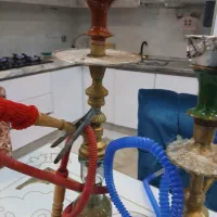 قلیان برنجی قدیمی با چوبی|کلکسیون و سرگرمی|کرج, حسن آباد|دیوار