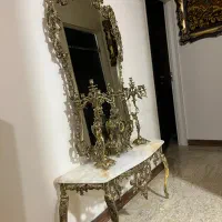 آینه شمعدان برنز