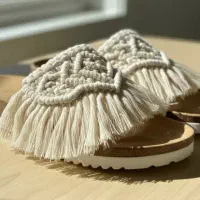 کیف وکفش مکرومه بافی