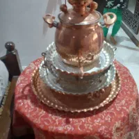 سماور و قوری مسی