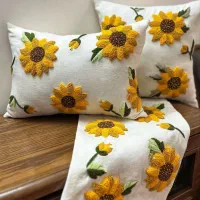 کاور کوسن مبل و رانر و رومیزی پانچدوزی شده