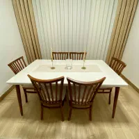 میز غذا خوری چوب راش روسی