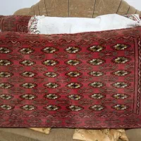 دو جفت پشتی ترکمنی دست بافت وماشینی