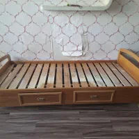 تخت یک نفره چوبی