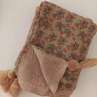 پلیسه گلدار نخی دورو|لباس|نوشهر, |دیوار