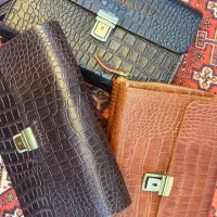 کیف مدارکی چرم طبیعی|کیف، کفش، کمربند|اندیشه, اندیشه فاز ۴|دیوار