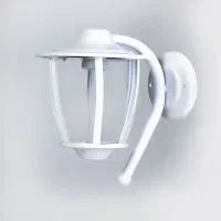 چراغ حیاطی کلاسیک فلزی سفید|لامپ و چراغ|نجفآباد, فرخی|دیوار