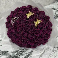 دسته گل و باکس گل روبانی با کاغذ پیچی رایگان|گل مصنوعی|تبریز, |دیوار