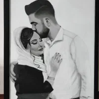 نقاشی چهره سیاه قلم طراحی چهره هدیه خاص برای تولد|تابلو، نقاشی، عکس|تهران, مسعودیه|دیوار
