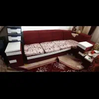 مبل راحتی زرشکی