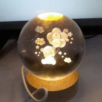 چراغ خواب .گوی شیشه ای