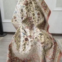 فرش تمام ابریشم دست بافت قم استاد نصیری|فرش|همدان, |دیوار