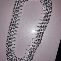 گردنبند فول نگین دار .طرح خاردار