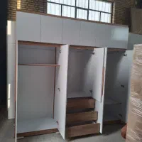 کمد دیواری کمددیواری دستگیره چوبی مدرن کمدلباس