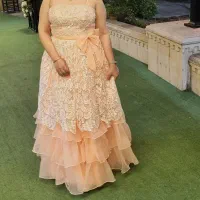لباس نامزدی فوق العاده شیک و مروارید کار شده