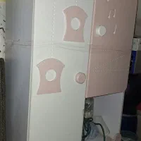 ست کمد ومیز تحریر کودک و سفید و صورتی