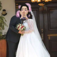 لباس عروس سفارشی دوخت سایز بزرگ