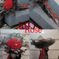 گل رز ربانی/پک ولنتاین/گل روبانی/باکس گل/دسته گل