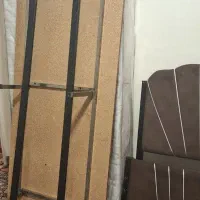 تخت خواب تک‌نفره فلزی به همراه تشک