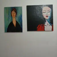 تابلو رنگ روغن و اکرولیک بزرگ