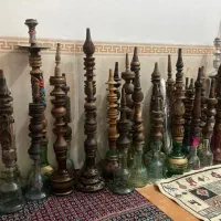 سلام وقت بخیر تعداد 32عدد قلیان همه از چوب گردو مو|صنایع دستی و سایر لوازم تزئینی|بانه, |دیوار